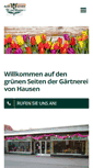 Mobile Screenshot of gaertnerei-vonhausen.de