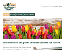 Tablet Screenshot of gaertnerei-vonhausen.de
